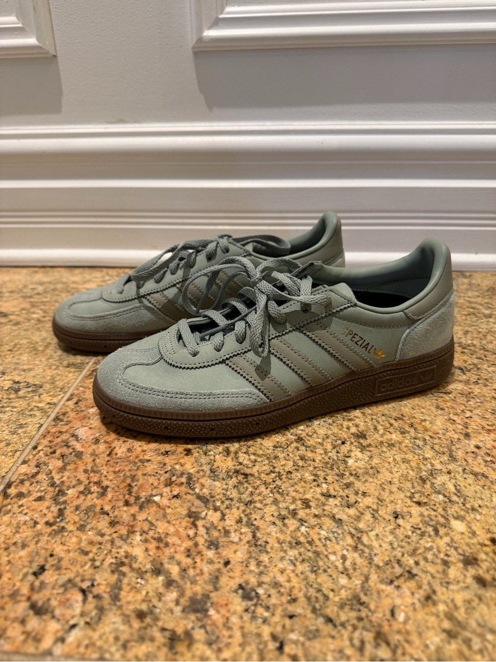 adidas Spezial Men’s Sage Green Suede Low-Top Sneakers